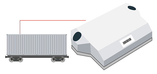 Rail Equip freight cars with trackers